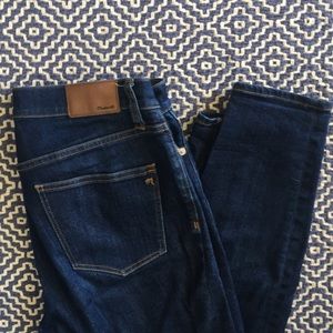 Madewell High Rise Skinnies in Dark Wash
